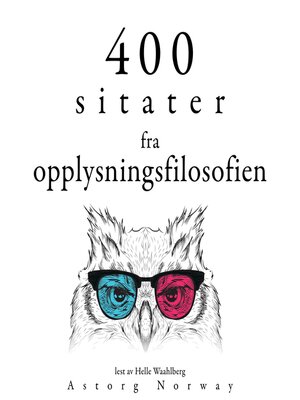 cover image of 400 sitater fra opplysningsfilosofien